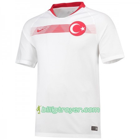 Billige Fotballdrakter Tyrkia Bortedraktsett 2018 Kortermet